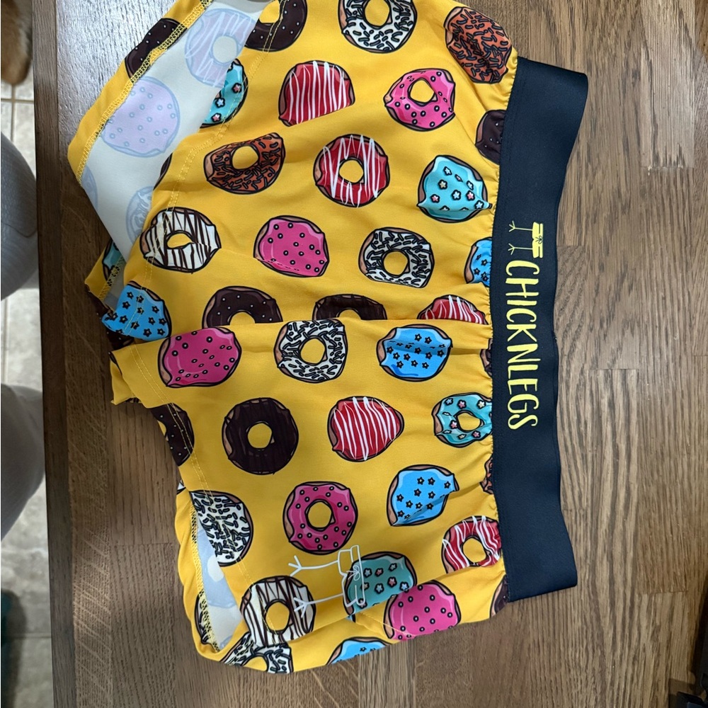 Women's Yellow Donut Athletic Shorts